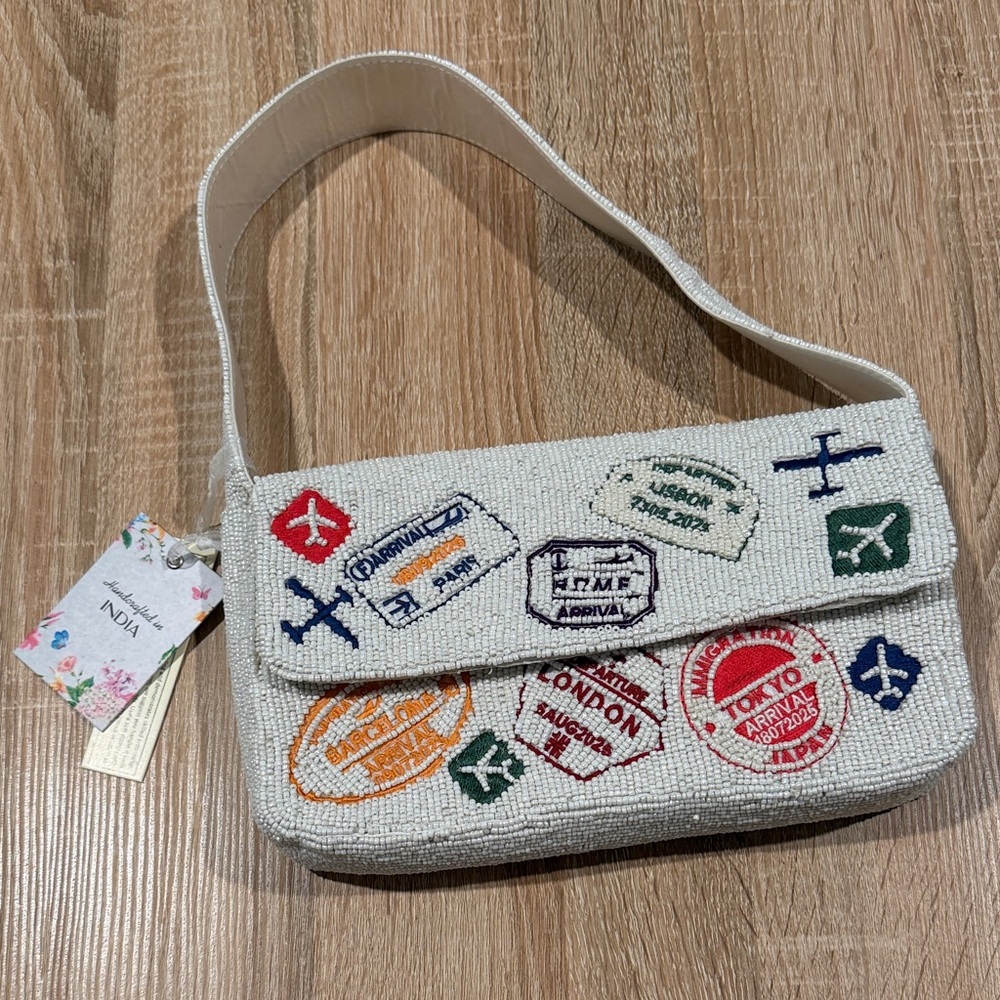 VIRAL BEADED BAG! Handcrafted in India travel beaded bag!